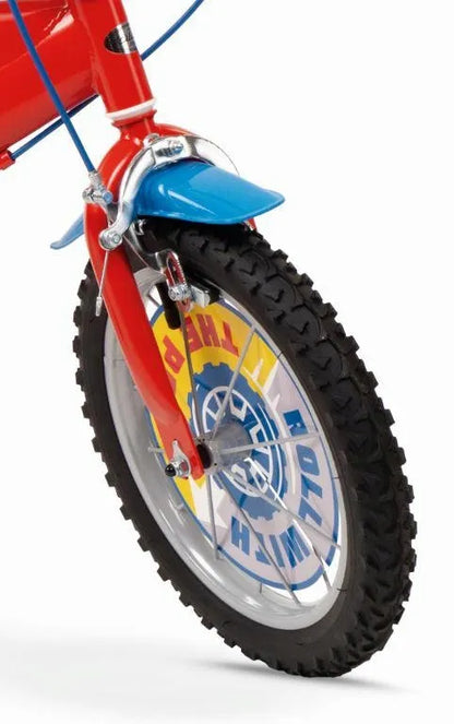 Vaikiškas dviratis berniukui Paw Patrol 14" 4–6 metų raudonas su gertuve