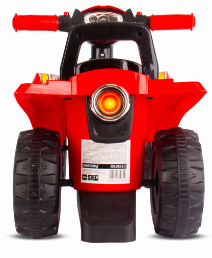 Vaikiškas keturratis-važinukas „Sun Baby“ su daiktadėže, atlošu ir garsais