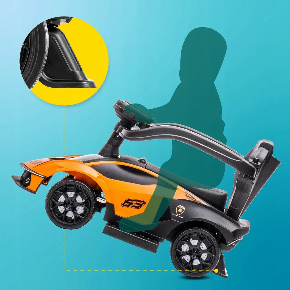 Vaikiškas stumdukas su daiktų skyreliu Lamborghini Essenza SCV12 Sun Baby