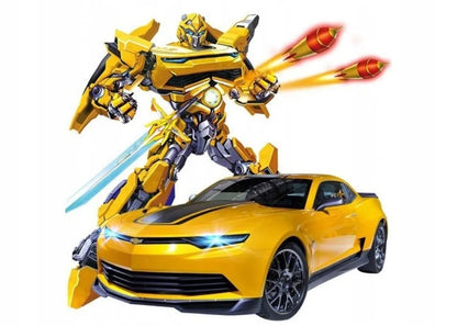 Valdomas robotas automobilis Autobot 2w1 su transformacija USB įkraunamas