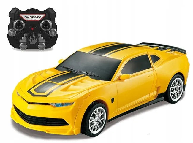 Valdomas robotas automobilis Autobot 2w1 su transformacija USB įkraunamas