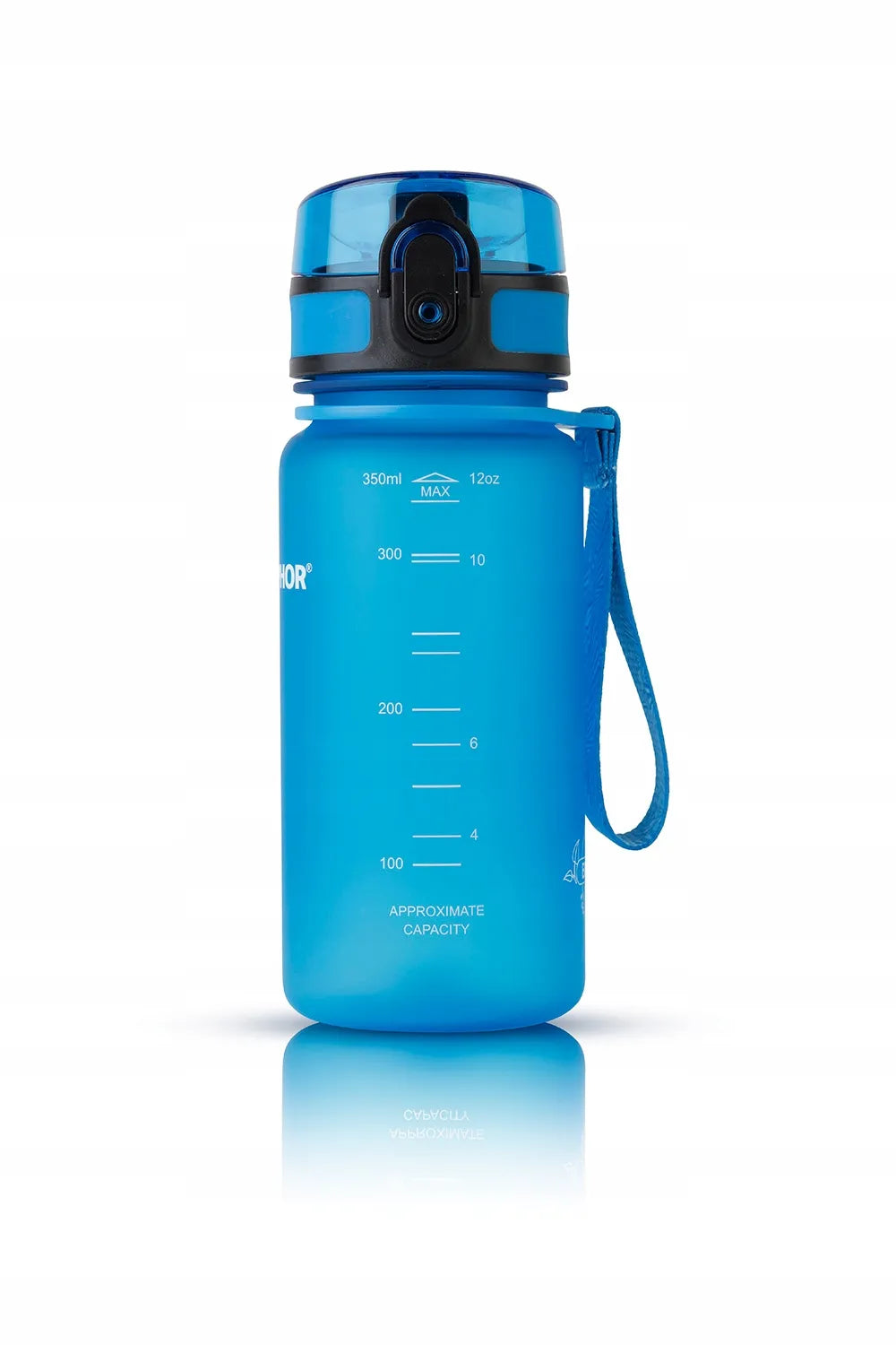 Vandens filtravimo buteliukas AQUAPHOR City 350 ml, mėlynas, gertuvė sporto salei