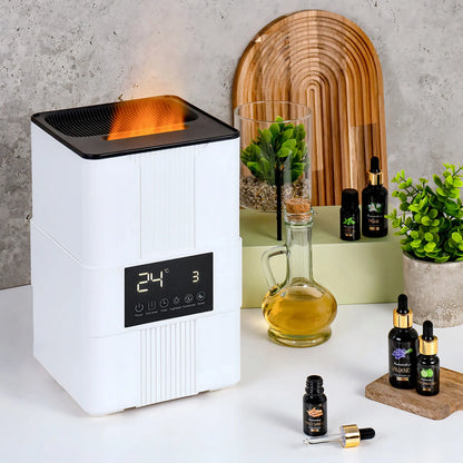 VARMA 3,5L ultragarsinis oro drėkintuvas su liepsnos efektu