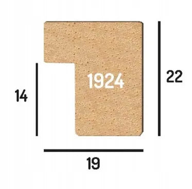 Veidrodis mediniame rėme 40x70 cm – natūrali mediena – vertikalus/horizontalus