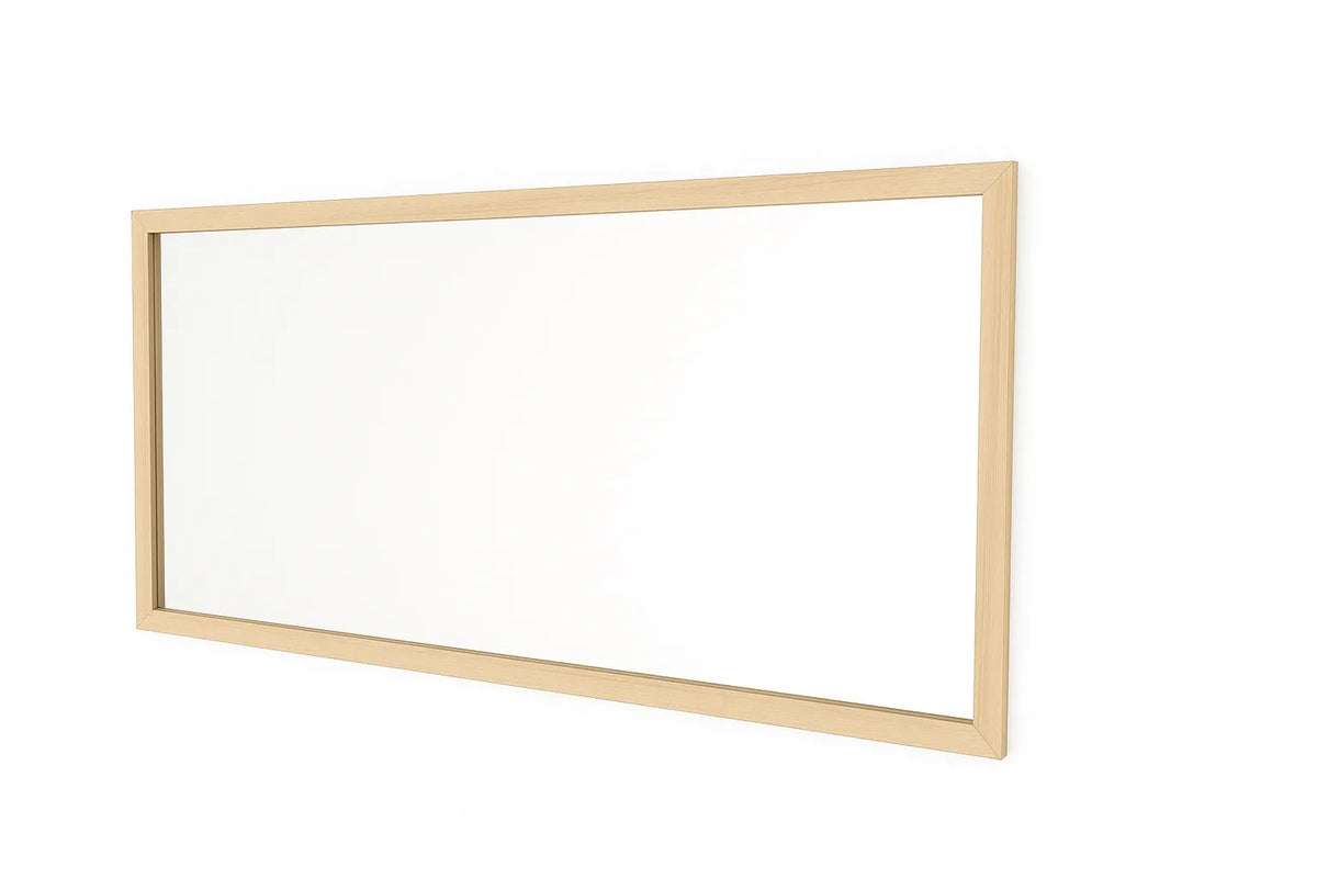 Veidrodis mediniame rėme 40x70 cm – natūrali mediena – vertikalus/horizontalus
