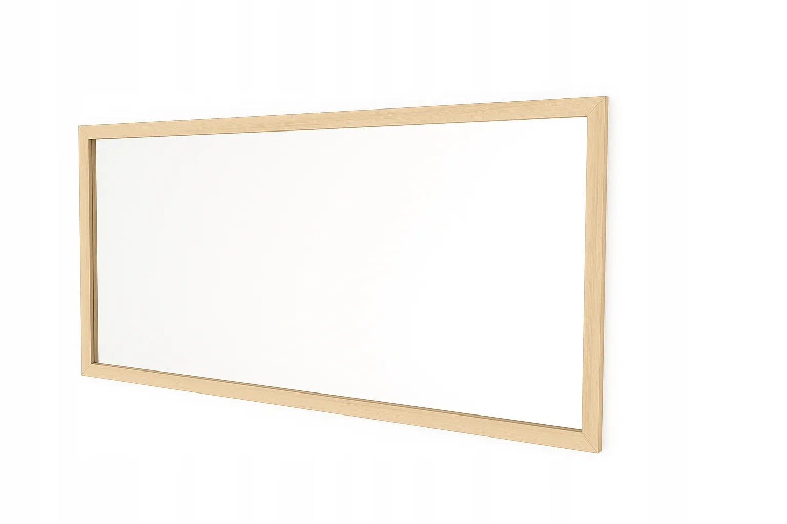 Veidrodis mediniame rėme 40x70 cm – natūrali mediena – vertikalus/horizontalus