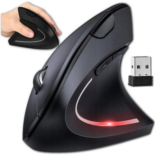 Vertikali ergonomiška pelytė bevielė, tyli, skirta dešiniarankiams