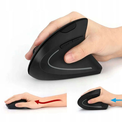 Vertikali ergonomiška pelytė bevielė, tyli, skirta dešiniarankiams