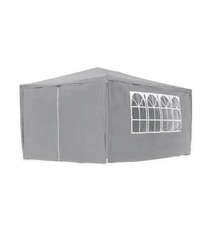 VidaXL juodas sodo paviljonas, 3 × 4 m