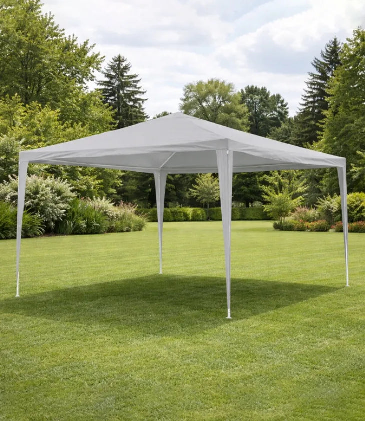 VidaXL juodas sodo paviljonas, 3 × 4 m