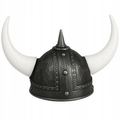 Vikingo šalmas su ragais, kario kostiumas Helovinui ar karnavalui
