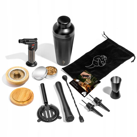Viskio rūkymo baro rinkinys DELUXE 2 viename