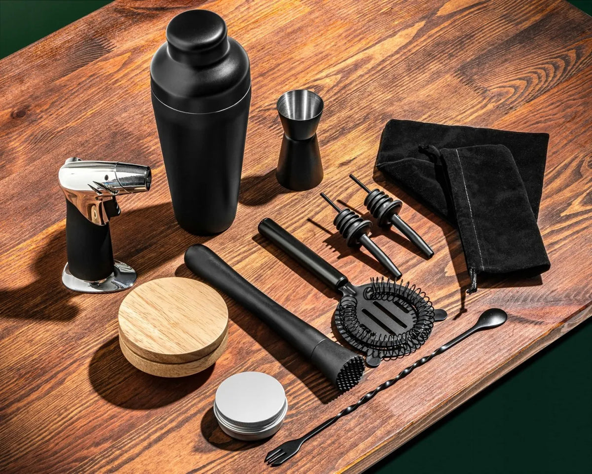 Viskio rūkymo baro rinkinys DELUXE 2 viename
