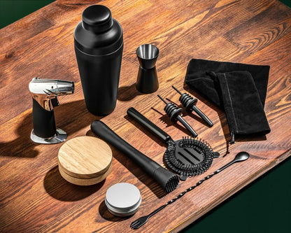 Viskio rūkymo baro rinkinys DELUXE 2 viename