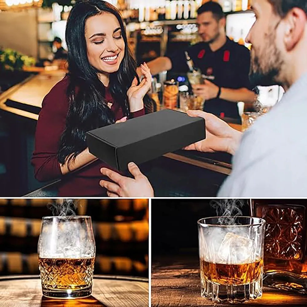 Viskio rūkymo rinkinys Smoker DOVANA vyrui vaikinui medžio drožlės didelis