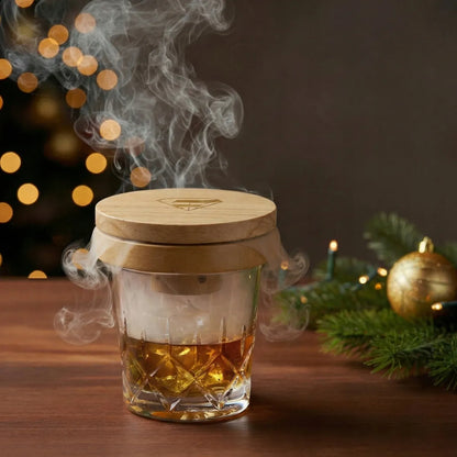 Viskio rūkymo rinkinys smoker, elegantiškas ledo formų rinkinys, dovana gimtadieniui