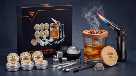 Viskio rūkymo rinkinys smoker, elegantiškas ledo formų rinkinys, dovana gimtadieniui