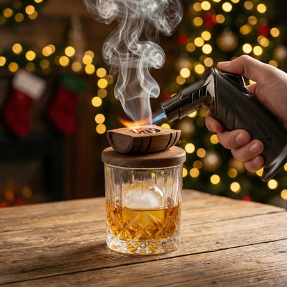 Viskio rūkymo rinkinys smoker, elegantiškas ledų formų rinkinys, dovana gimtadieniui