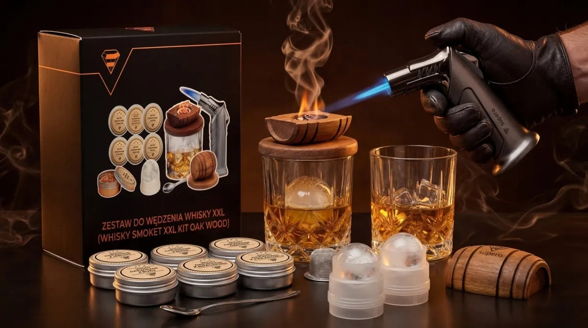 Viskio rūkymo rinkinys smoker, elegantiškas ledų formų rinkinys, dovana gimtadieniui