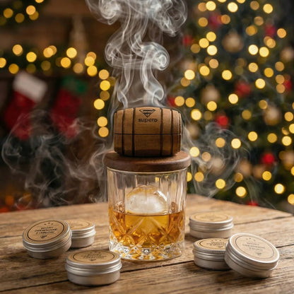 Viskio rūkymo rinkinys smoker, elegantiškas ledų formų rinkinys, dovana gimtadieniui