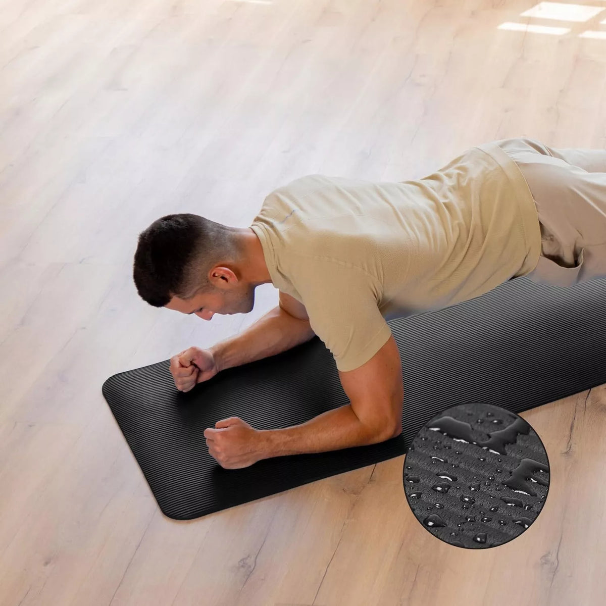 Vitolog NBR gimnastikos kilimėlis jogai ir fitnesui 180 cm