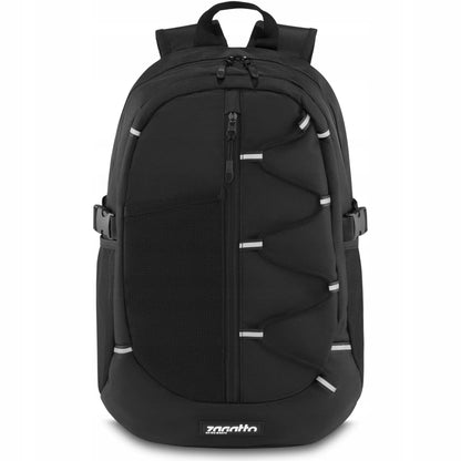 Vyriška „Zagatto“ mokyklinė, sportinė ir kelioninė kuprinė, juoda, 20 l