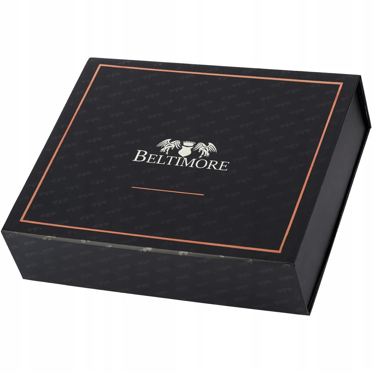 Vyriškas dovanų rinkinys Beltimore: odinis diržas, piniginė ir aukščiausios kokybės dėžutė