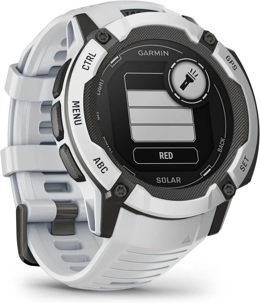 Vyriškas išmanusis laikrodis Garmin Instinct 2X Solar 1,1" GPS Bluetooth Baltas Kvarcas