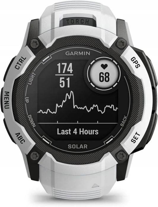 Vyriškas išmanusis laikrodis Garmin Instinct 2X Solar 1,1" GPS Bluetooth Baltas Kvarcas