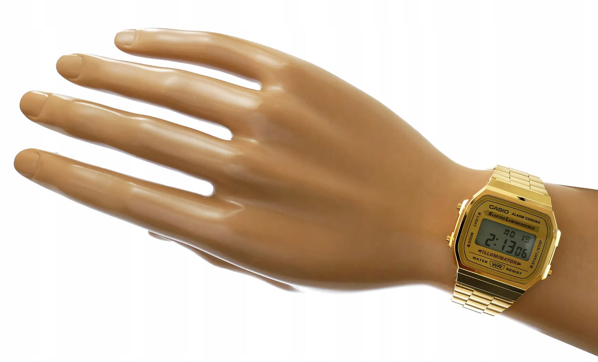 Vyriškas laikrodis „Casio Retro Vintage A168WG-9“ su dėžute