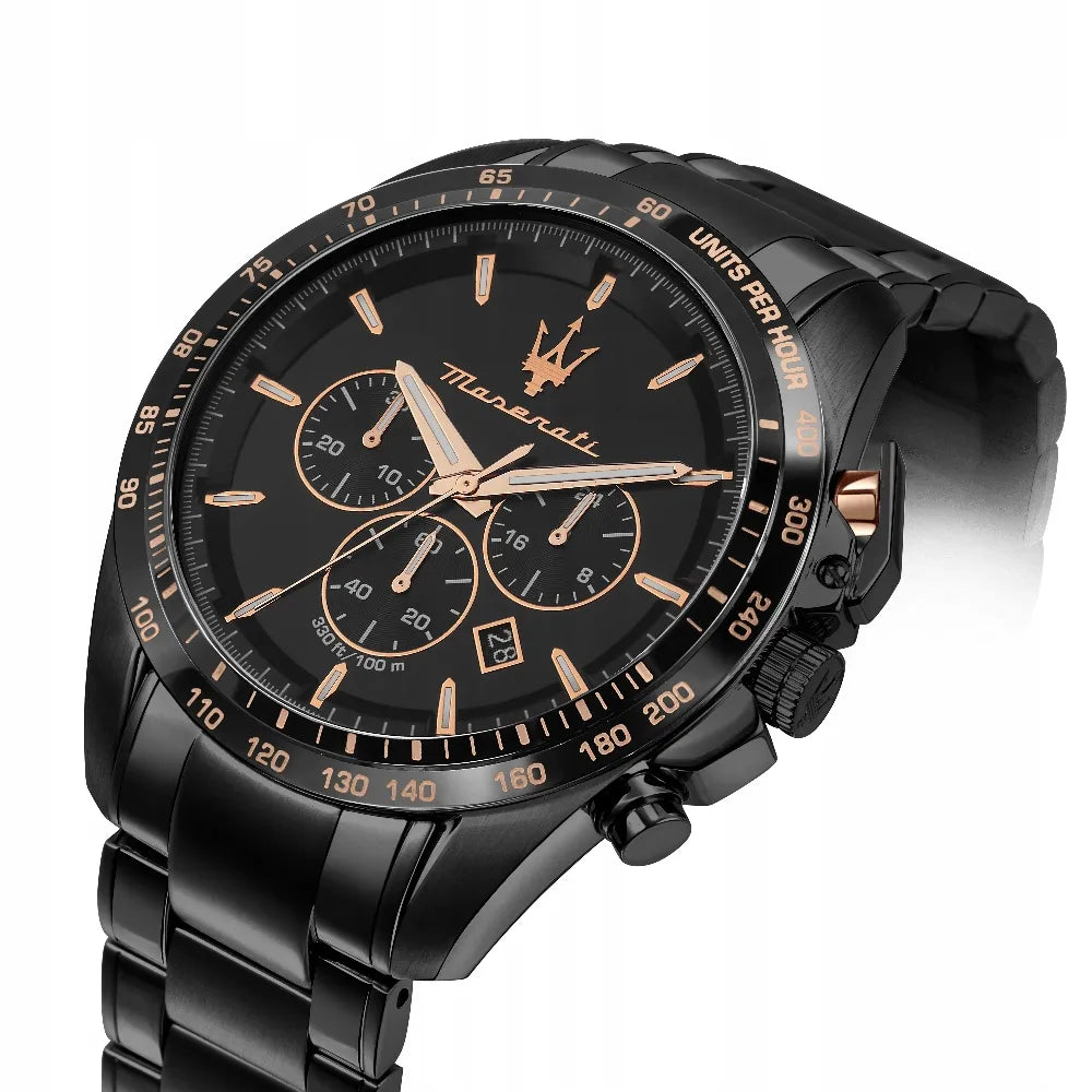 Vyriškas laikrodis „Maserati Traguardo“ R8873612048, juodas, originali dėžutė