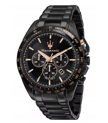 Vyriškas laikrodis „Maserati Traguardo“ R8873612048, juodas, originali dėžutė