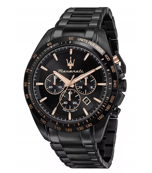 Vyriškas laikrodis „Maserati Traguardo“ R8873612048, juodas, originali dėžutė