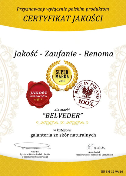 Vyriškas vintažinis odinis krepšys per petį Belveder