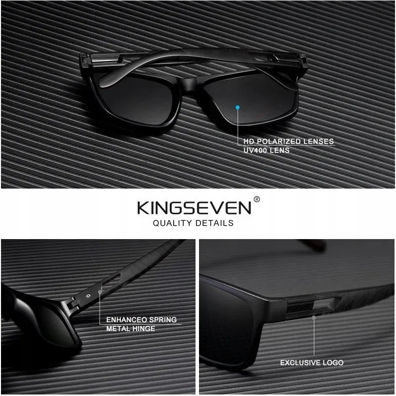 Vyriški poliarizuoti saulės akiniai KINGSEVEN naujas modelis