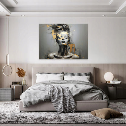 Wallarena paveikslas ant drobės „Abstraktus moters portretas“, 120 × 80 cm