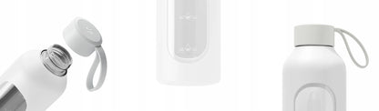 Wessper B1 motyvacinis stiklinis butelis 1000 ml sporto salei ir biurui 1L