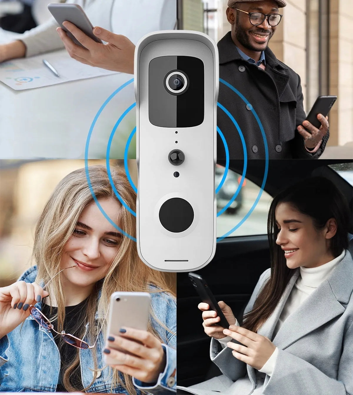 Wi-fi vaizdo domofonas su Full HD kamera Tuya