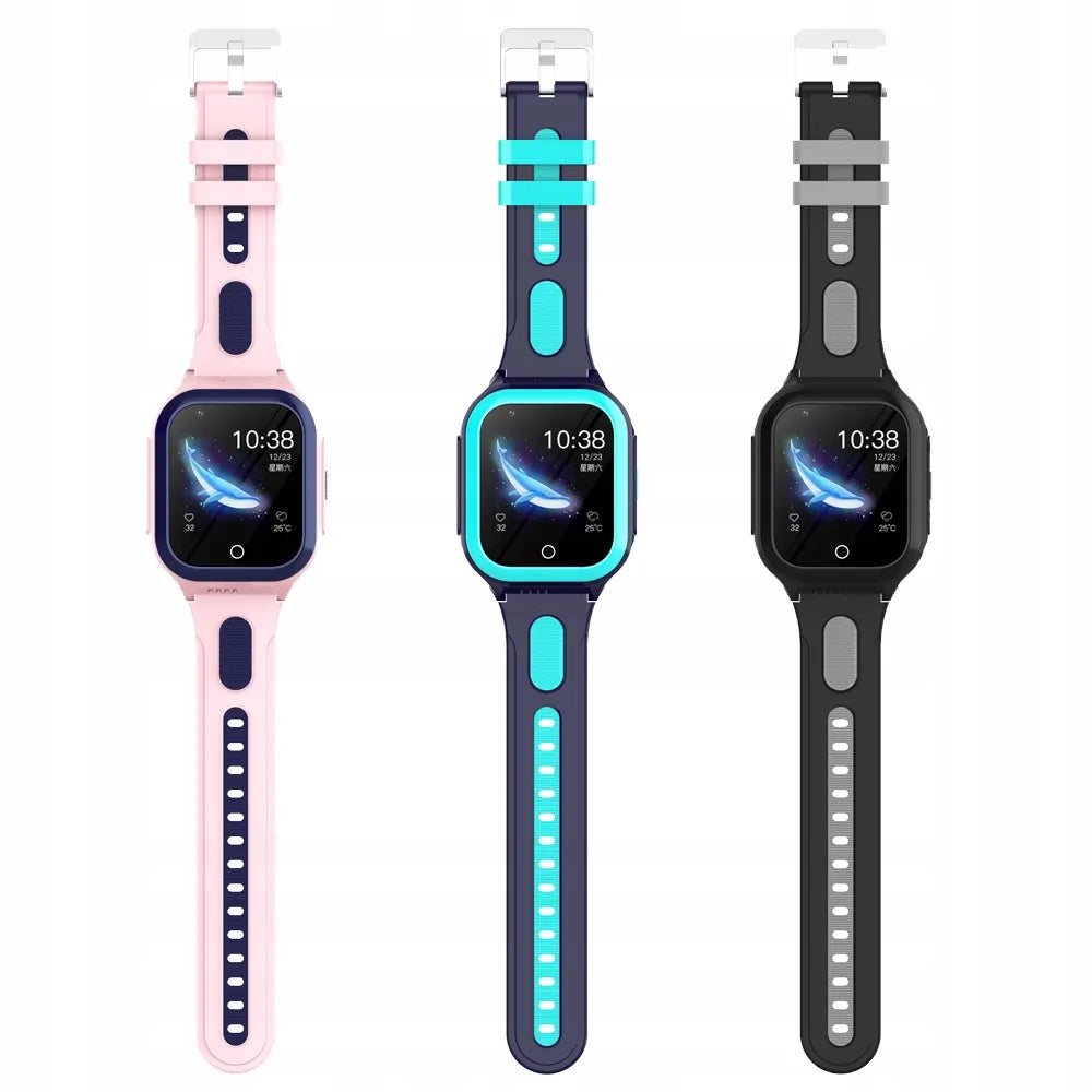 WonderWatch CUI KT24 išmanusis laikrodis vaikams su GPS, 4G ir Wi-Fi, įvairiaspalvis