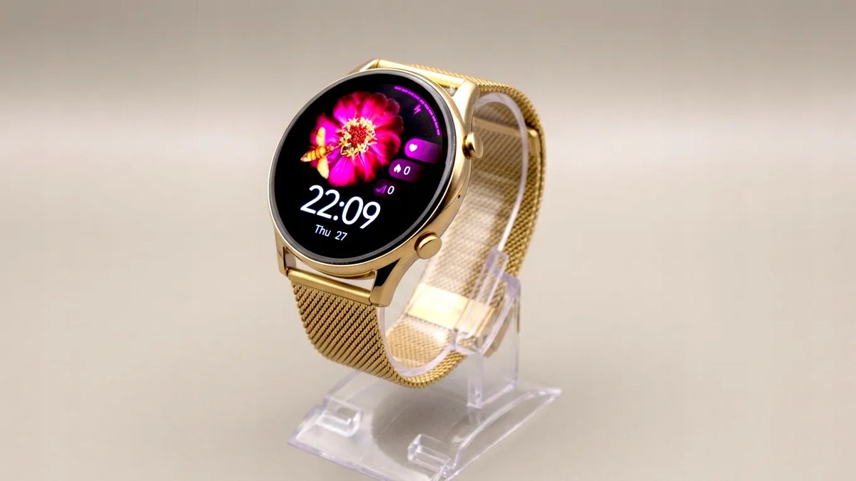 WonderWatch Mi7 Real Gold auksinės spalvos išmanusis laikrodis