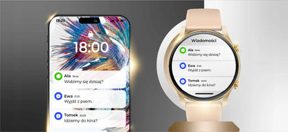 WonderWatch Mi7 Real Gold auksinės spalvos išmanusis laikrodis