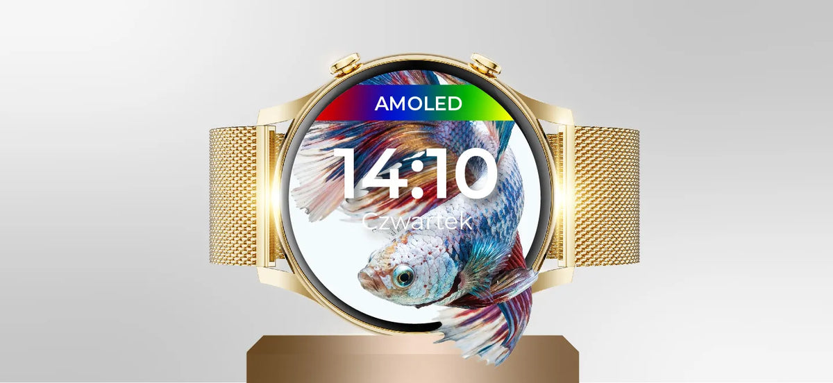 WonderWatch Mi7 Real Gold auksinės spalvos išmanusis laikrodis