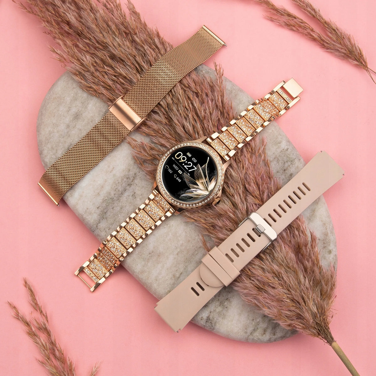 WonderWatch Nx19 Diamonds auksinis išmanusis laikrodis