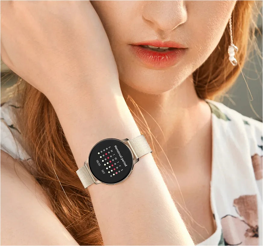 WonderWatch Sx5 moteriškas išmanusis laikrodis su skambučiais, pranešimais, pulso ir sporto funkcijomis