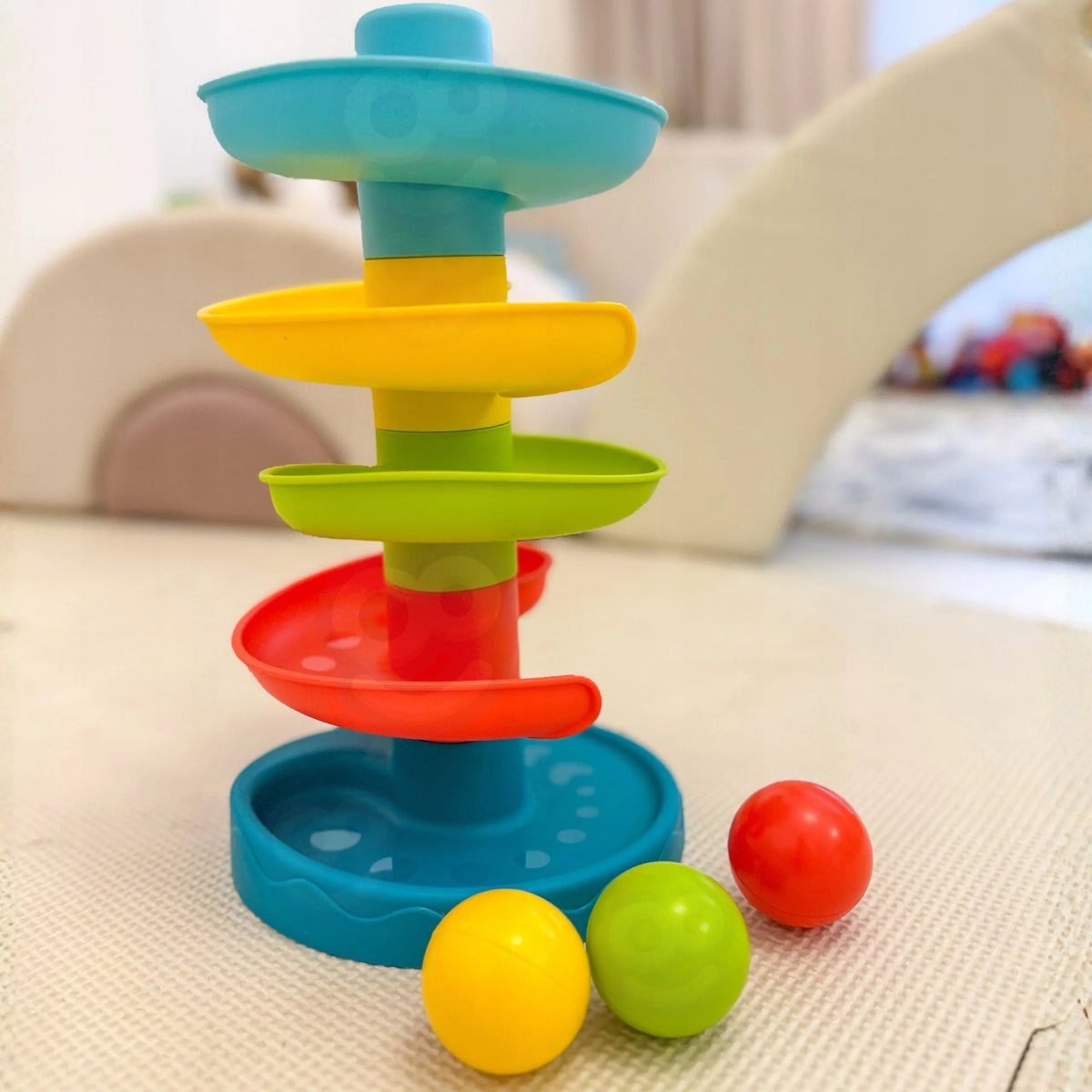 „Woopie Baby“ spiralinis kamuoliukų takelis su 3 kamuoliukais