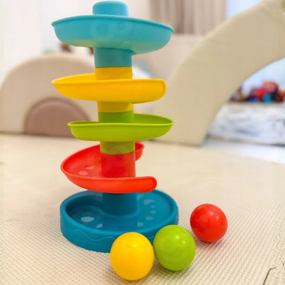 „Woopie Baby“ spiralinis kamuoliukų takelis su 3 kamuoliukais