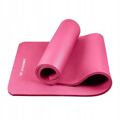 Wozinsky gimnastikos kilimėlis fitnesui ir jogai 183 x 61 x 1,5 cm - rožinis