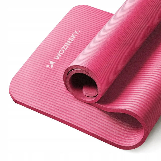 Wozinsky gimnastikos kilimėlis fitnesui ir jogai 183 x 61 x 1,5 cm - rožinis