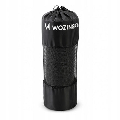 Wozinsky gimnastikos kilimėlis mankštai, fitnesui ir jogai, storas 183 x 61 x 1,5 cm – juodas