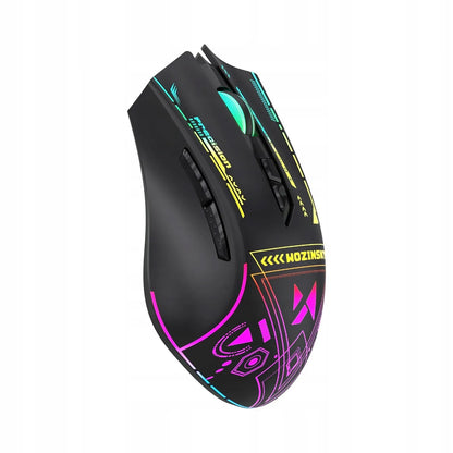 Wozinsky WMGB-3200 belaidė žaidimų pelė, RGB, 3200 dpi, 2,4 GHz, 400 mAh akumuliatorius, juoda